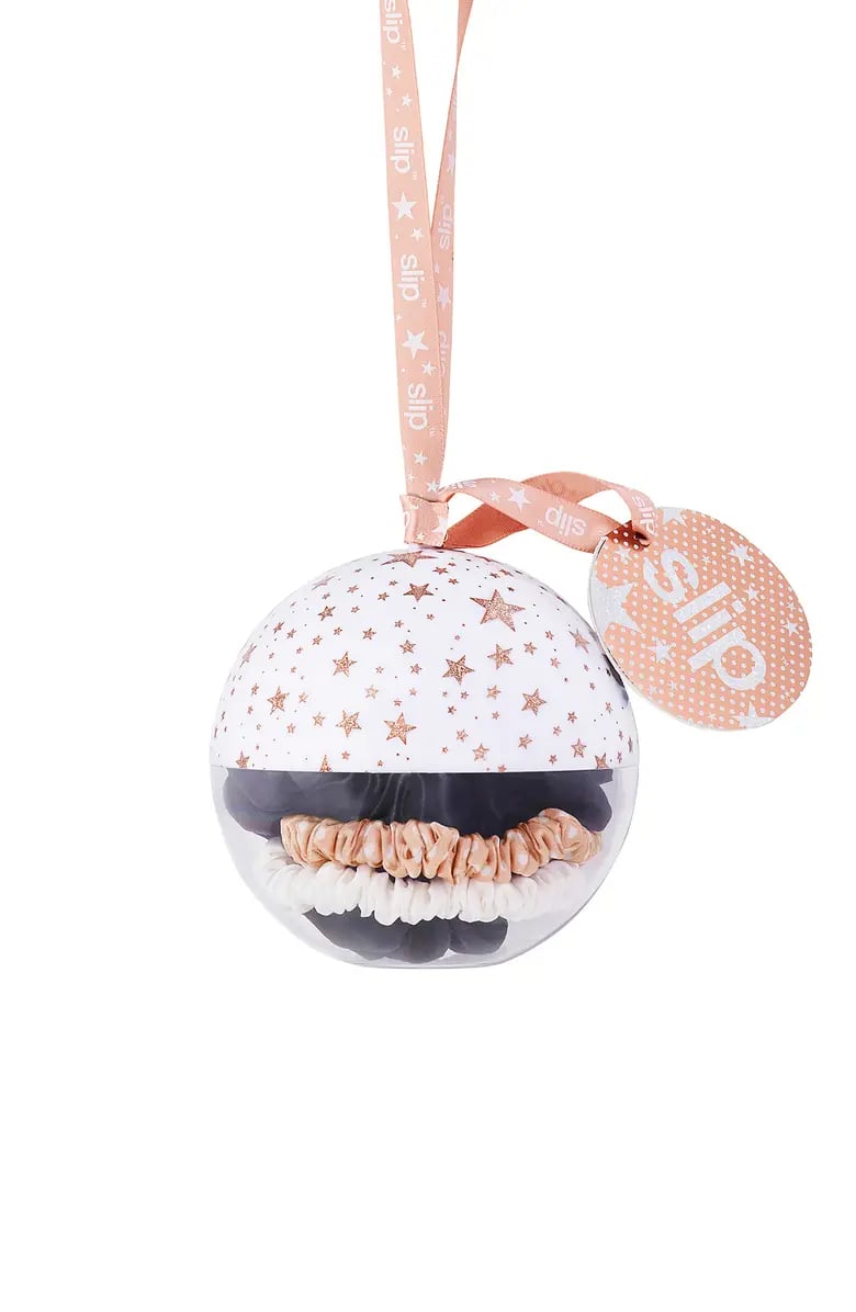 For the Hair Hobbyist: slip Pure Silk Hair Tie Stargazer Holiday Bauble