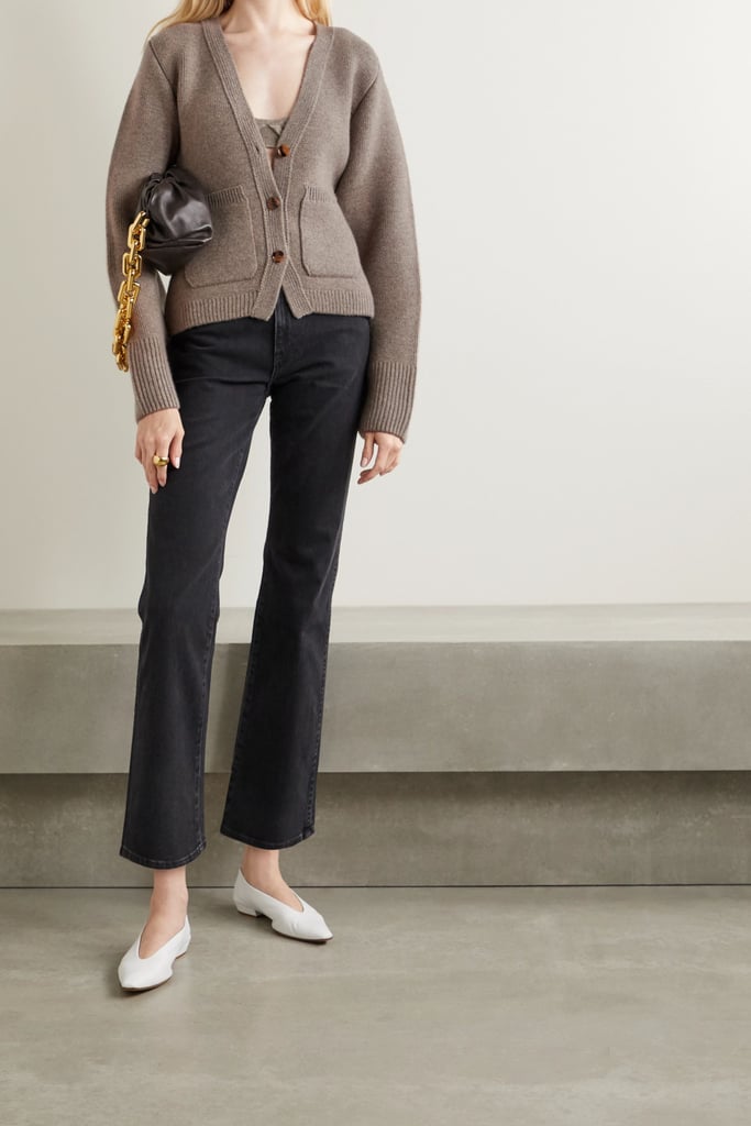 Tan Scarlet Cashmere-Blend Cardigan