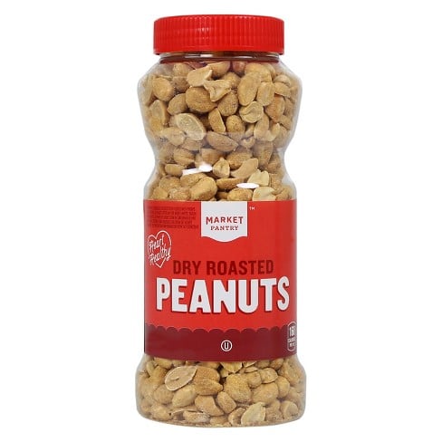 Market Pantry Dry Roasted Peanuts | Best Keto Snacks at Target