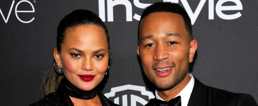 John Legend and Chrissy Teigen at the 2017 Golden Globes