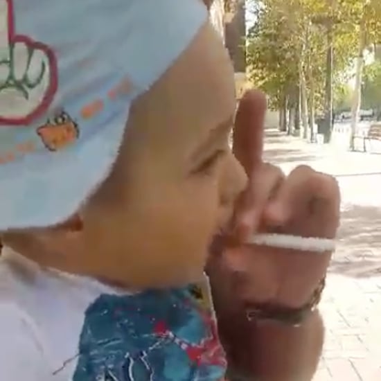 Video of Baby Being Encouraged to Drink Beer and Smoke