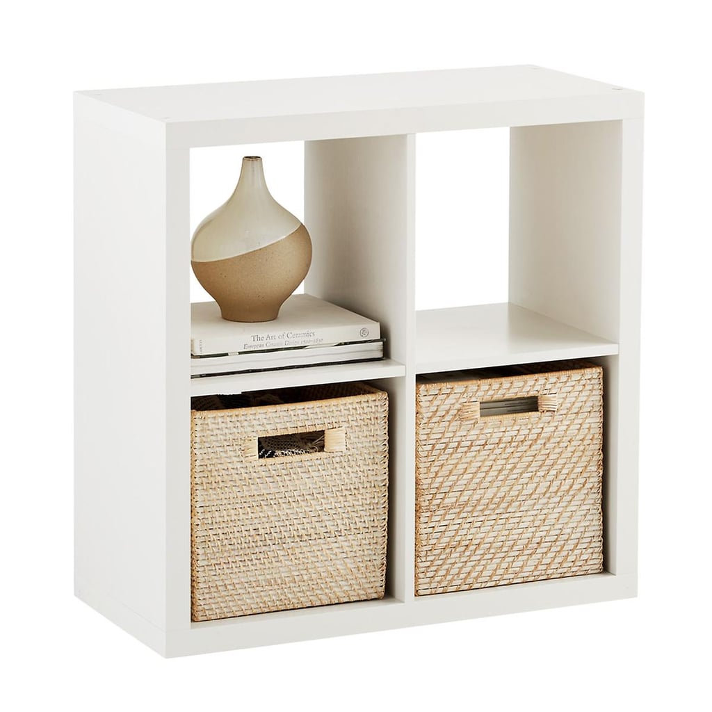 White 4-Cube Cubby Shelving