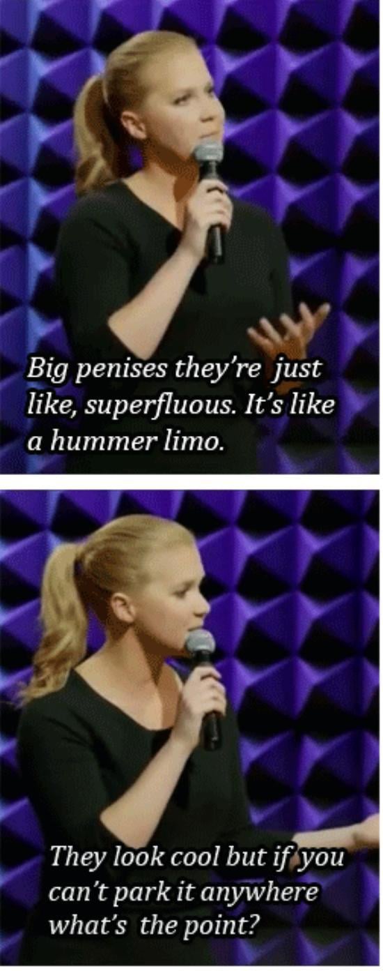 amy schumer funny shumer popsugar penises obsess guys times lady seriously because normal source hilariously relatable been