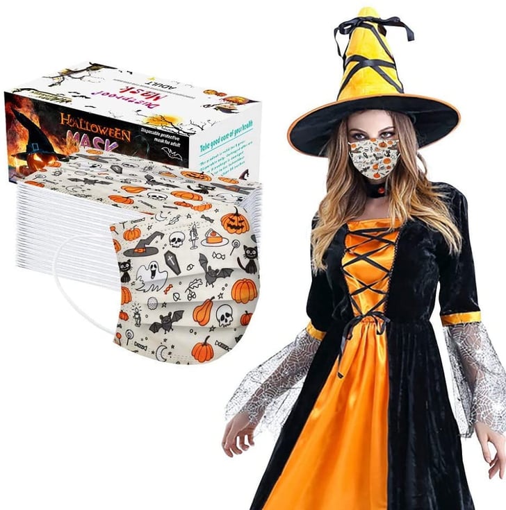 Adult Disposable Face Mask Halloween Cloth Face Masks POPSUGAR
