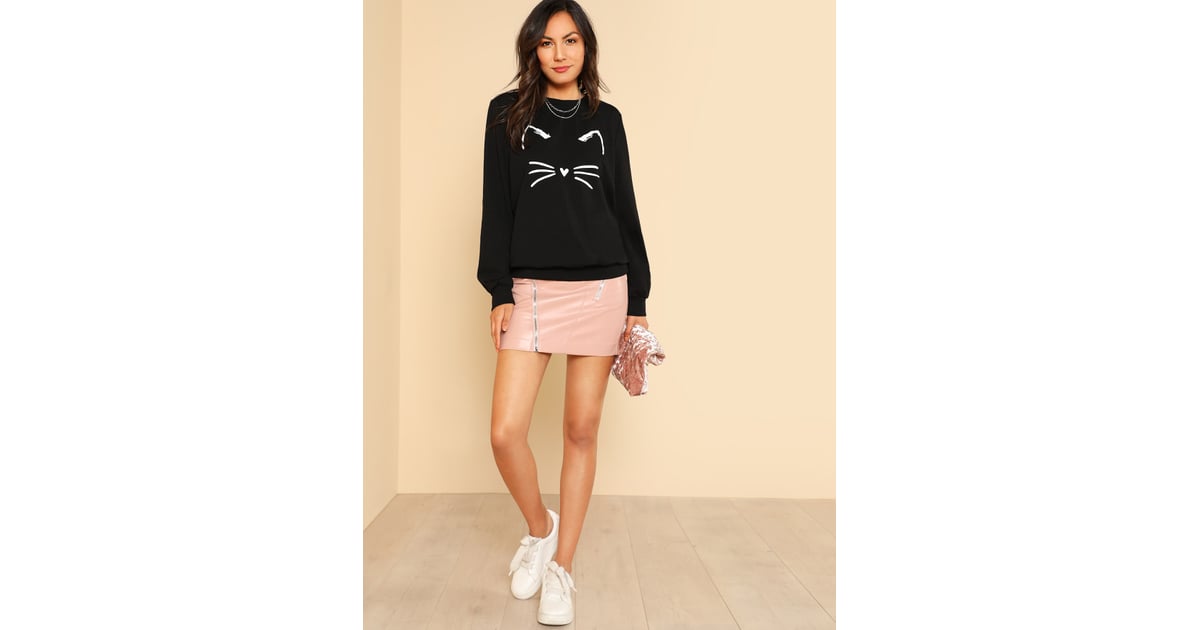 shein cat sweatshirt