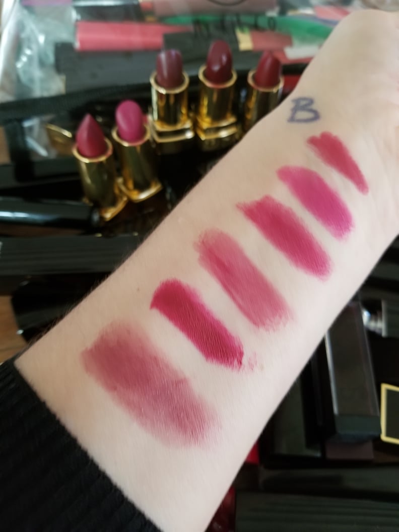 Pati Swatching Lipsticks For Margot