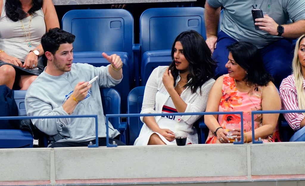 Nick Jonas and Priyanka Chopra at the US Open September 2018