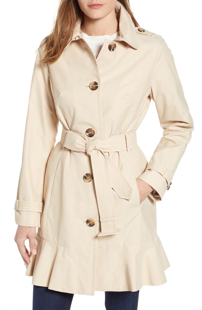 Kate Spade New York Millbrook Twill Water Resistant Rain Coat