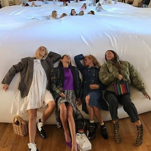 World s Largest Bean Bag at London Fashion Week POPSUGAR Smart