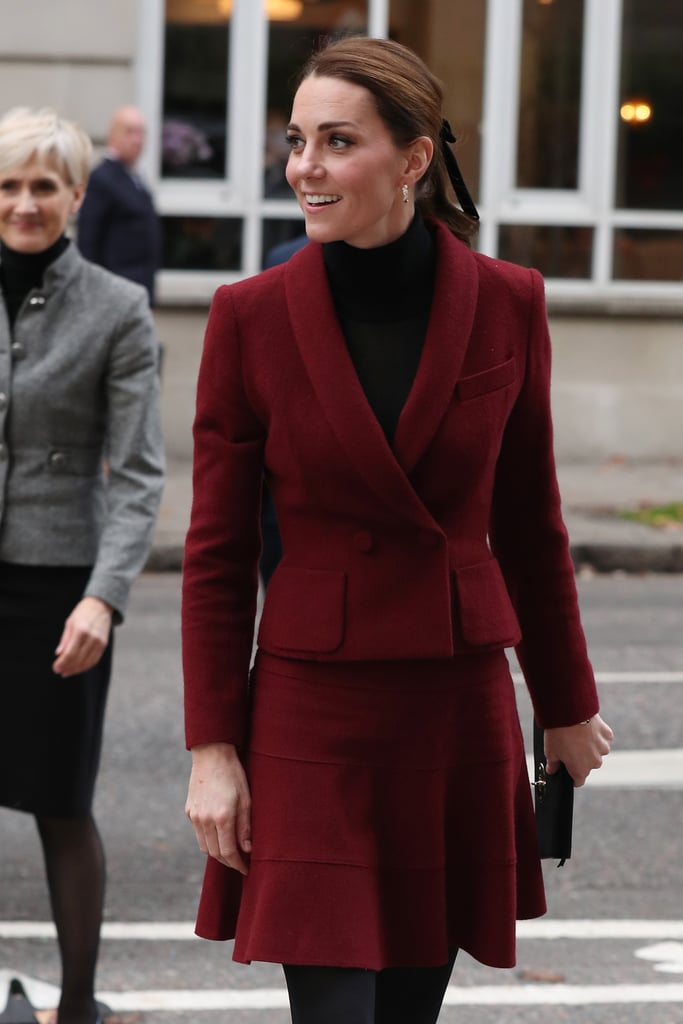 Kate Middleton Wearing Black Velvet Hair Bow