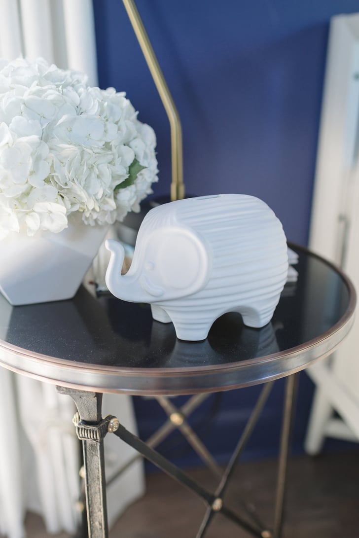 Jonathan Adler's Elephant Bank (88) makes a chic statement piece. Tiffani Thiessen Nursery