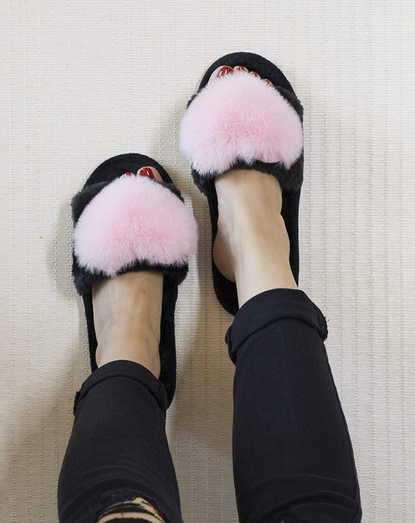 Fuzzy Fluffy Furry Fur Slippers