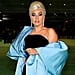 Lady Gaga的Schiaparelli无肩带连衣裙b|照片