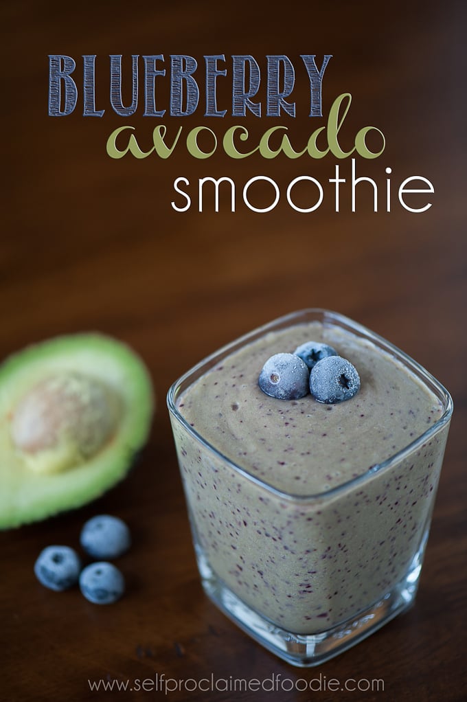 Blueberry Avocado Kale Smoothie