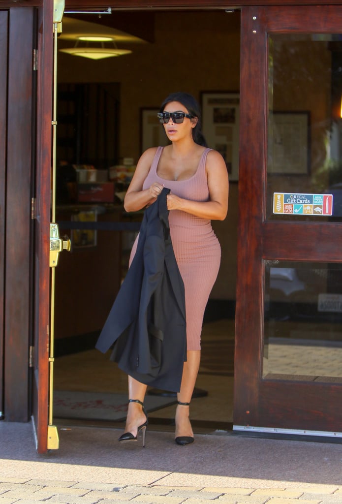 Kim Kardashian and Kanye West Out in LA September 2015