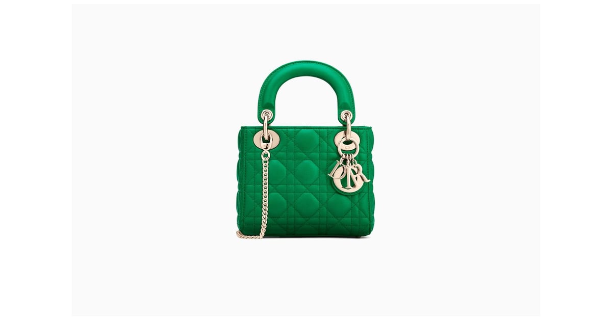 Mini Lady Dior Bag with Chain in Green 