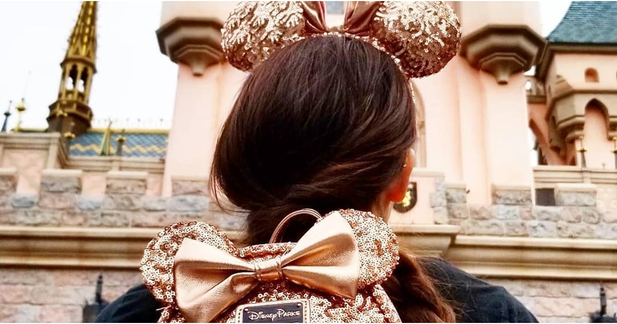 Disney Rose Gold Ears Backpack and 