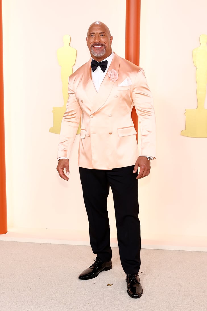 Dwayne Johnson at the 2023 Oscars 2023 Oscars Red Carpet Fashion