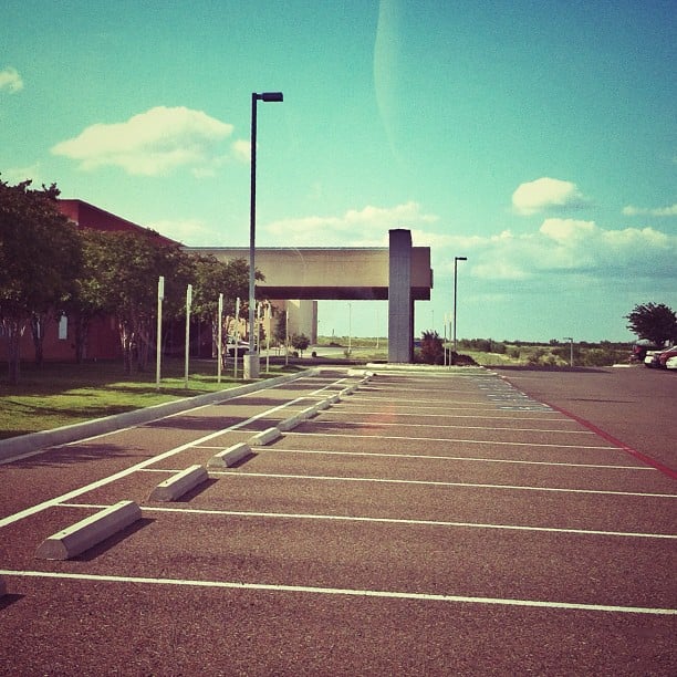 Hanging in the Parking Lot Before Class