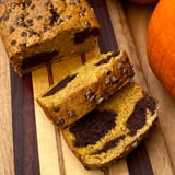 Vegan Chocolate Marbled Pumpkin Protein Bread