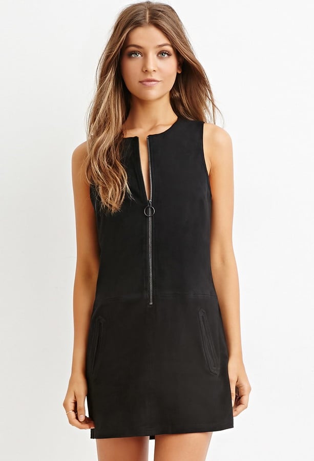 Forever 21 Zipped Faux Suede Dress  ($28)