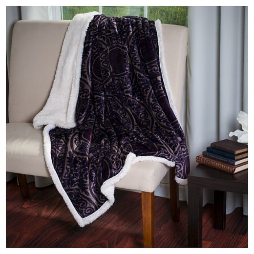 Fleece Sherpa Throw