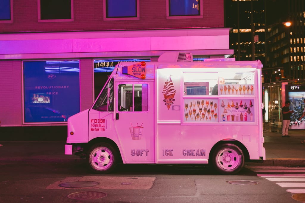Buy ice cream from a truck.