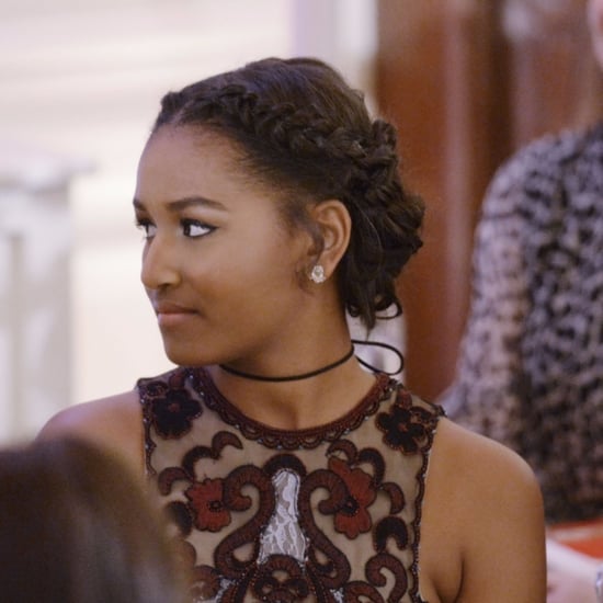 Sasha Obama's Hair at State Dinner 2016