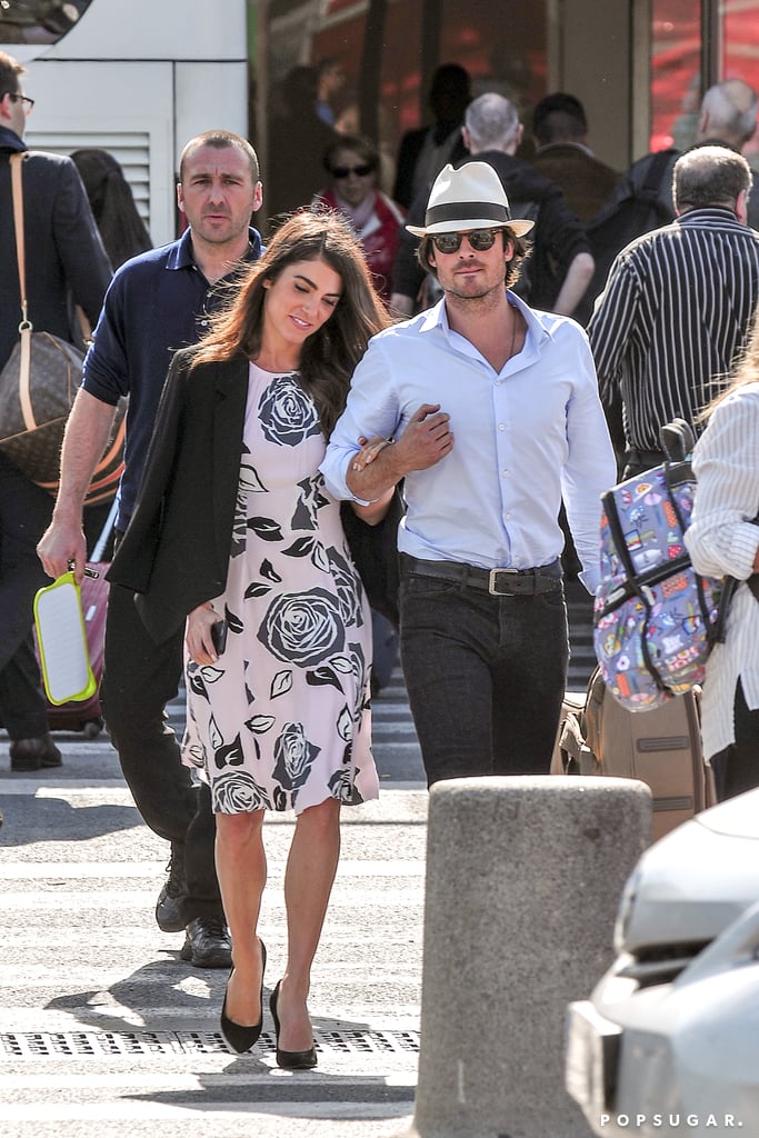 Ian Somerhalder and Nikki Reed in Paris May 2015