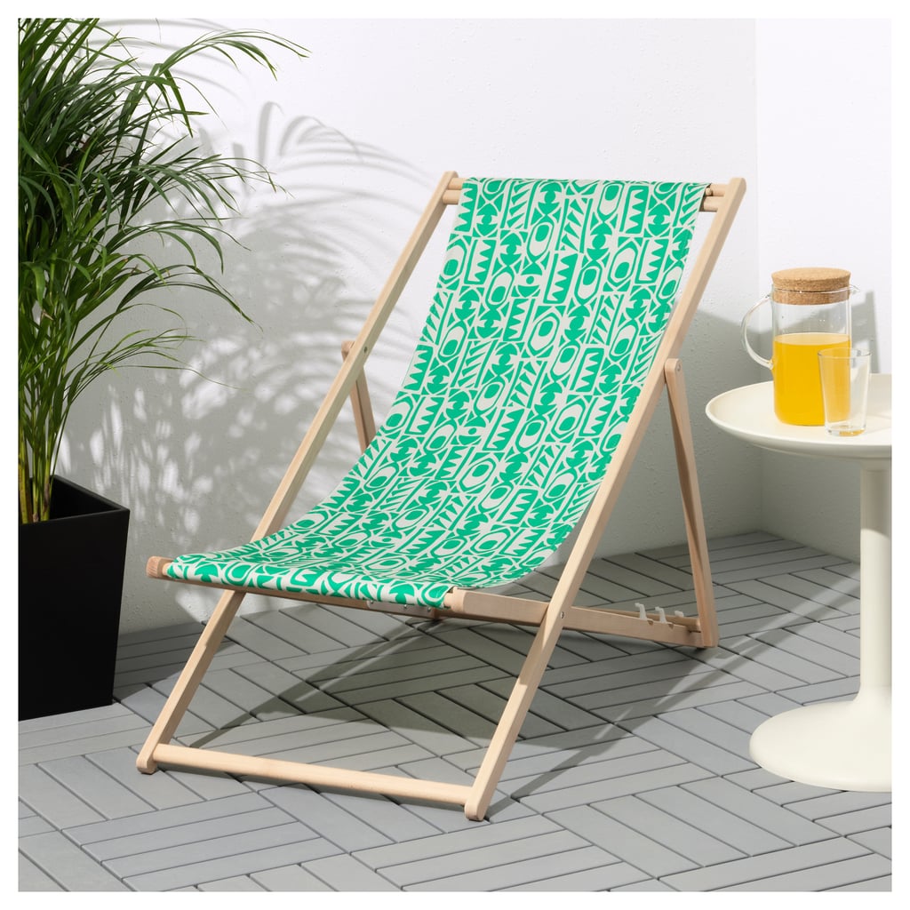 Pull it out for max relaxing, then fold it up and hang it on the wall when you need to make space for the washing. MYSINGSÖ Beach Chair ($39.99) 