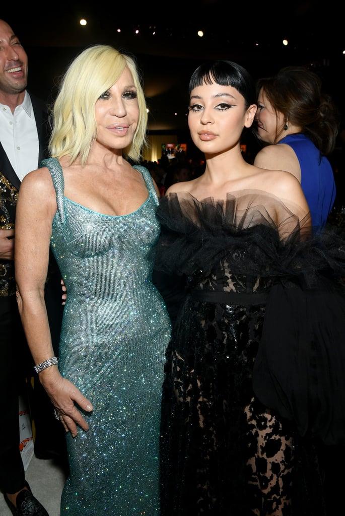 Donatella Versace and Alexa Demie at the Elton John AIDS Foundation Oscars Party