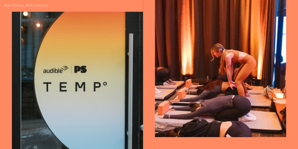 Inside Our “Temp Check” Wellness Experience in Partnership With Audible