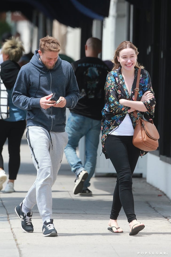 Charlie Hunnam and Morgana McNelis in LA June 2017 ...