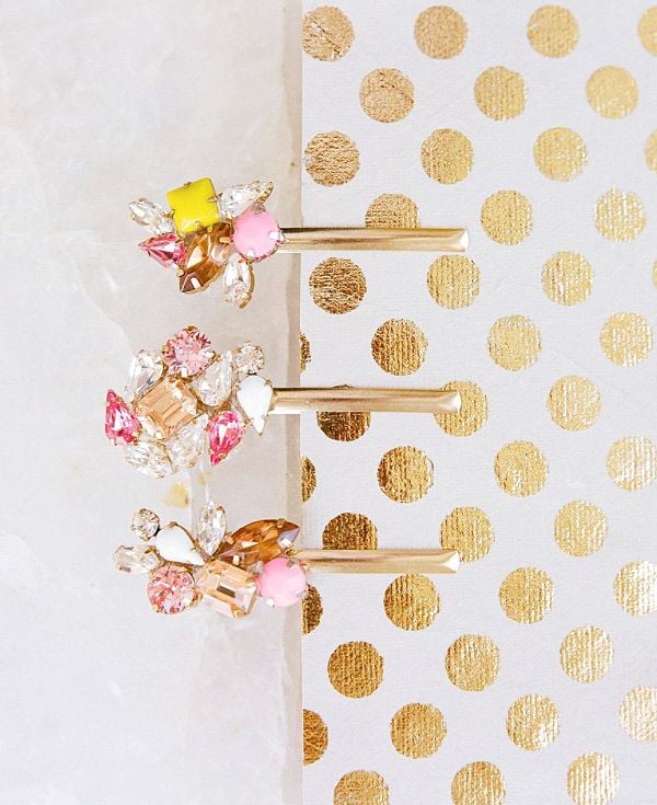 Rhinestone Hair Clips DIY Bridesmaid Gifts POPSUGAR Smart Living