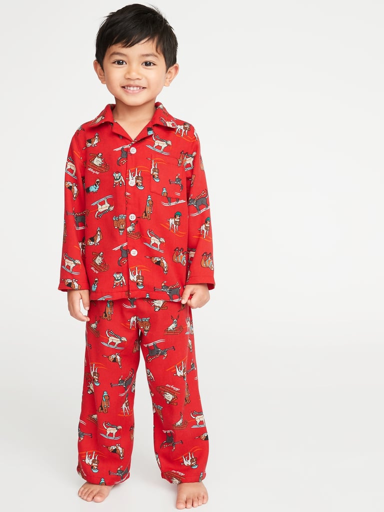 Printed Pajama Set Old Navy Holiday Pajamas 2018 POPSUGAR UK