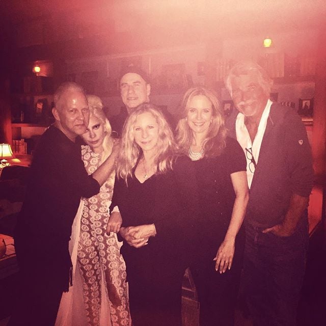 Lady Gaga Hangs Out With John Travolta and Barbra Streisand