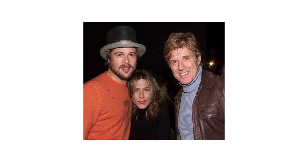 Robert Redford posed with Brad Pitt and Jennifer Aniston ...