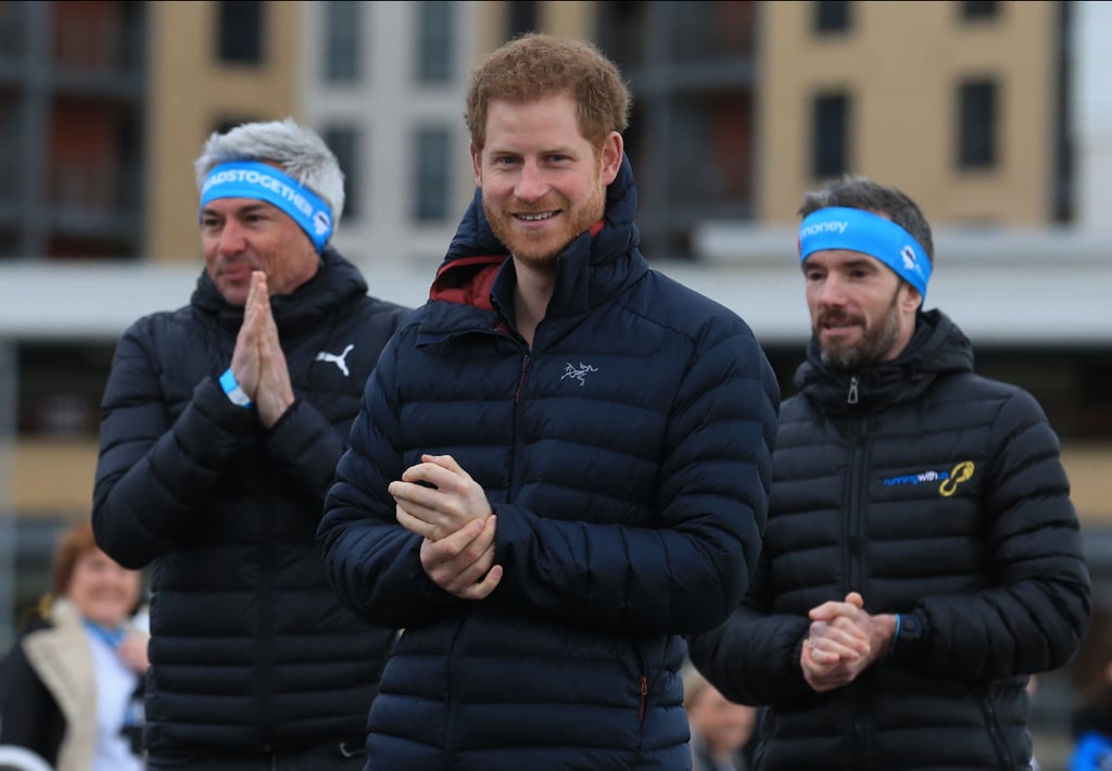 Prince Harry at Training Session in England February 2017