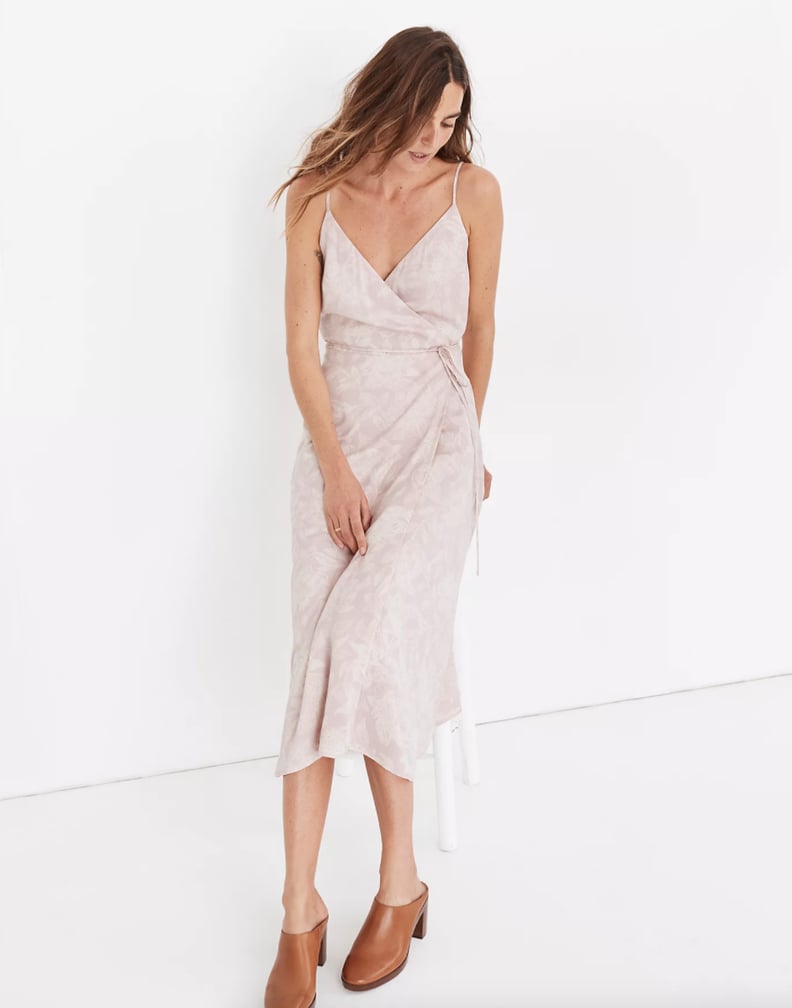 Madewell (Re)sourced Crepe Cami Wrap Dress