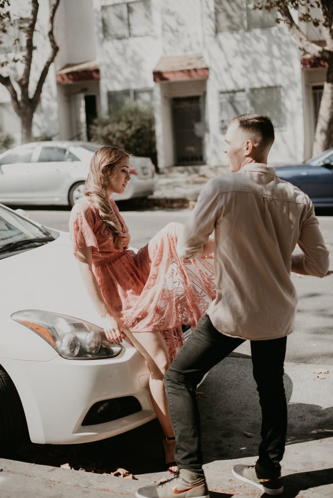 Champagne and Candy Engagement Shoot