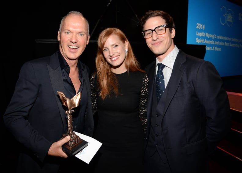 Michael Keaton, Jessica Chastain, and Andy Samberg