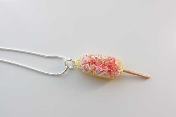The necklace we've all been dreaming about is only for the true elote fans.
Elote Necklace ($14)