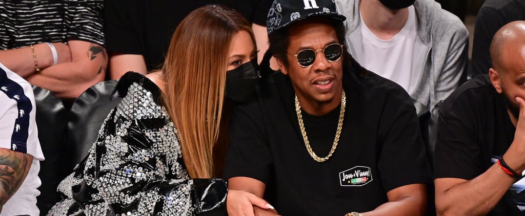 Beyoncé's Minidress and Statement Jacket Make the Ideal Courtside Date-Night Outfit