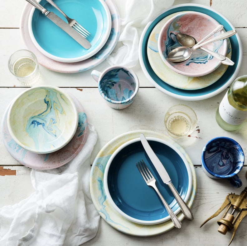 Standout Plates: Bornn Multi-Color Enamel Dinnerware