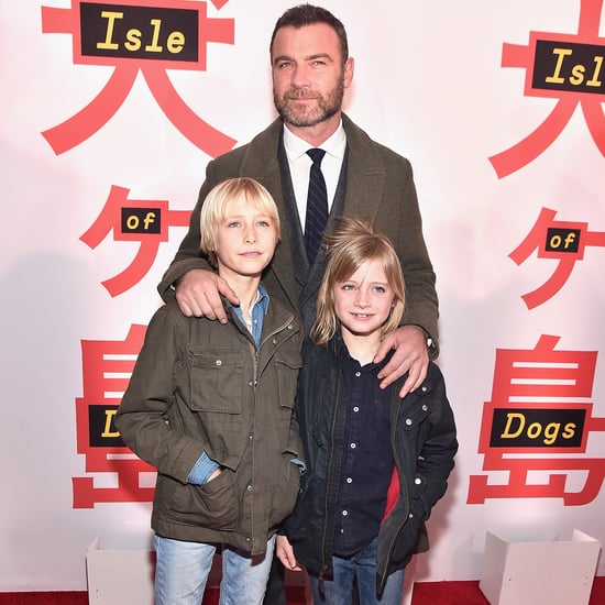 Liev Schreiber With His Sons at Isle of Dogs Premiere