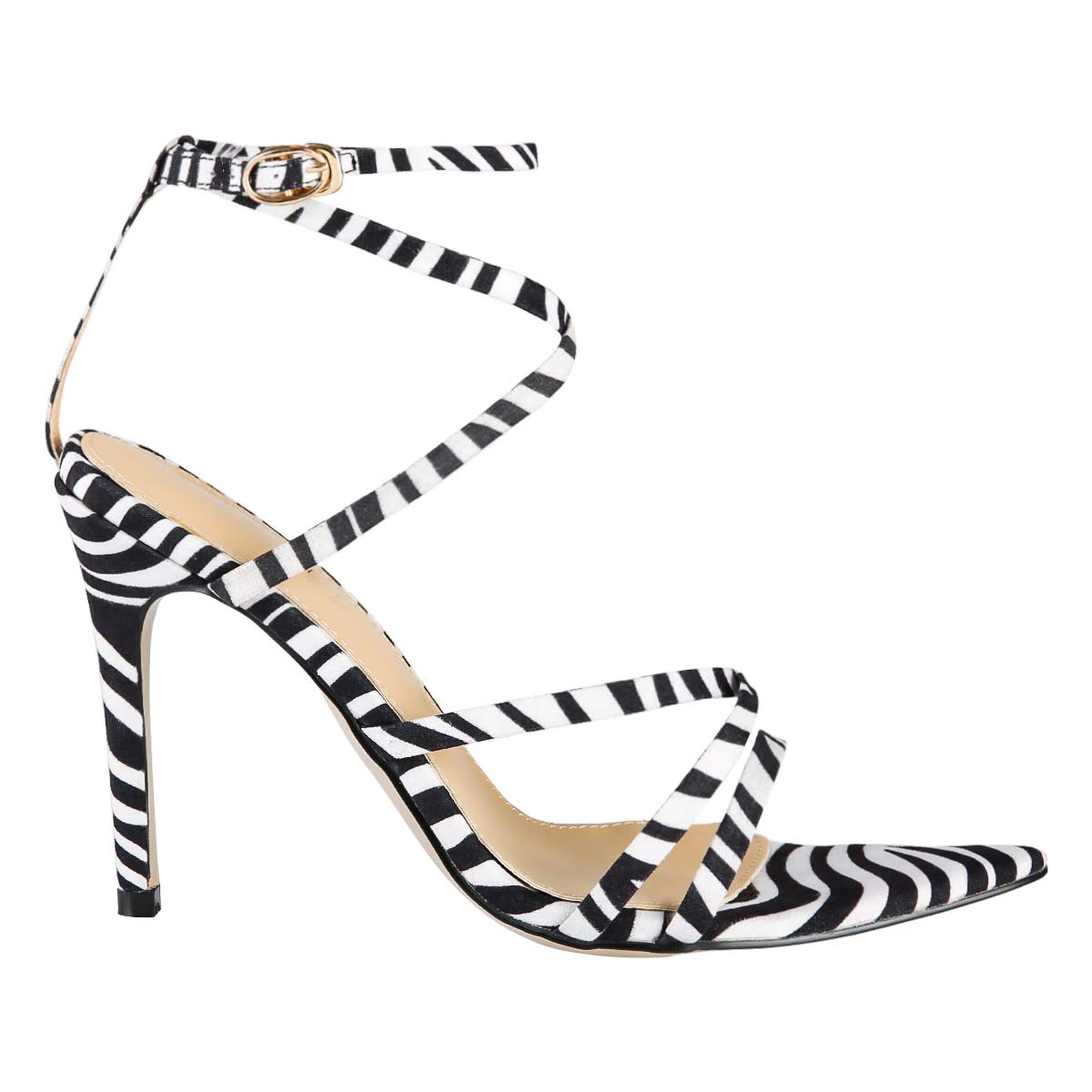 Kim Kardashian Looks Amazing in These Sexy Zebra Heels | POPSUGAR Fashion