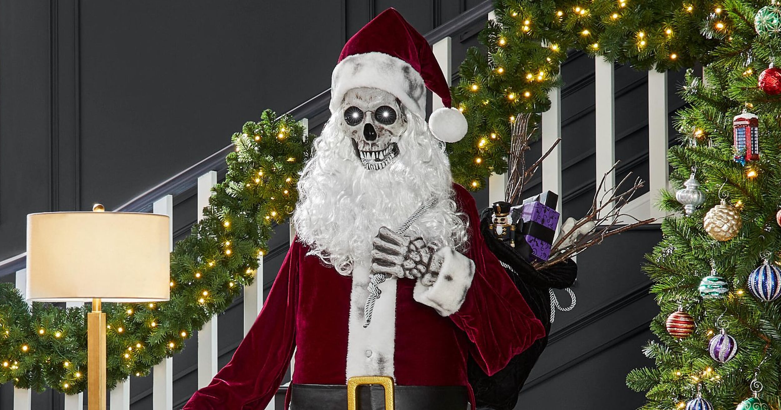 Home Depot’s Skeleton Santa Claus Is Proof Halloween and Christmas Can Coexist