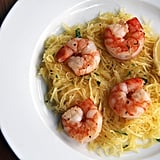 Roasted Prawn Over Spaghetti Squash