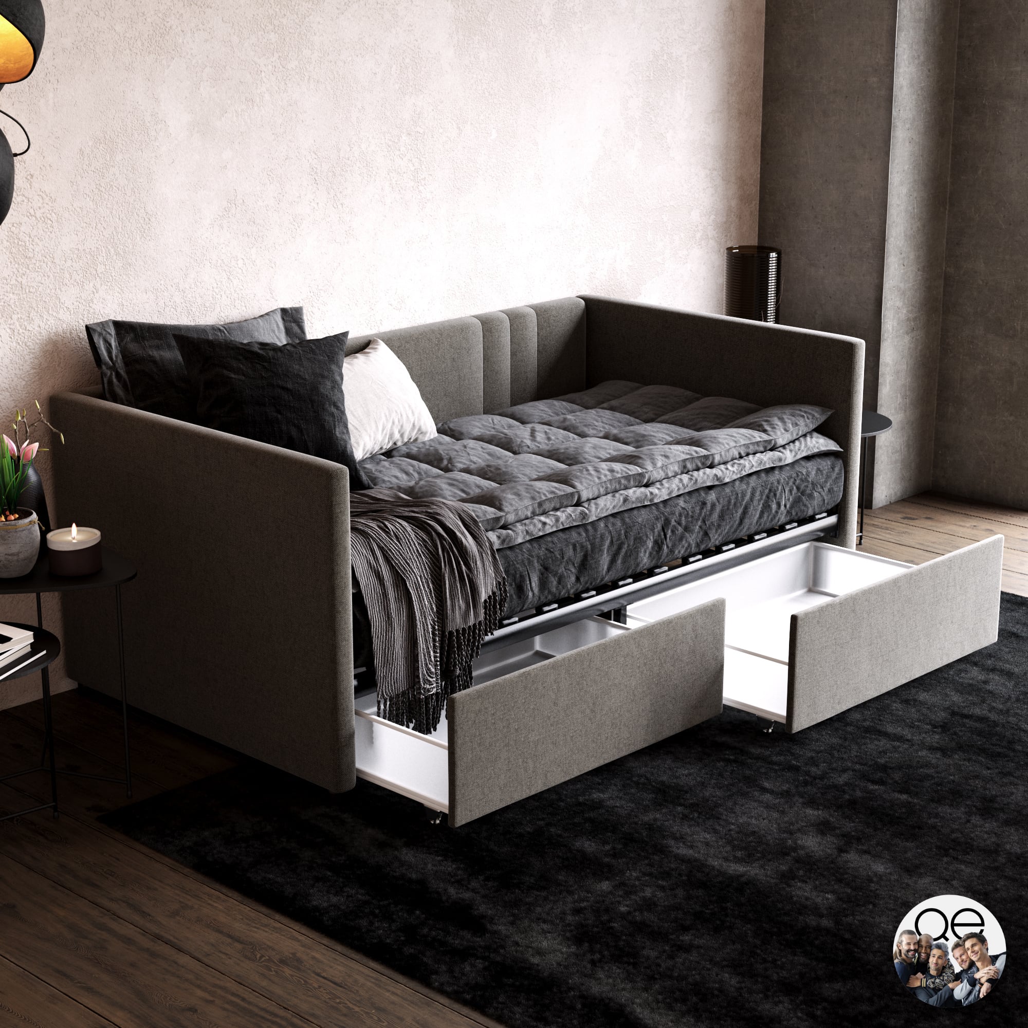 Queer Eye Charis Upholstered Daybed Shh Walmart s New Queer Eye