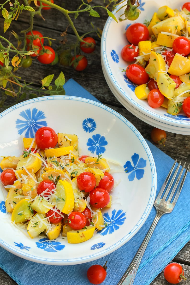 Sautéed Yellow Squash With Blistered Tomatoes